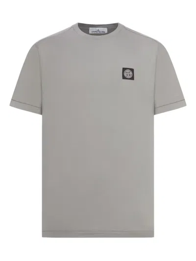 Stone Island Logo-patch Cotton T-shirt