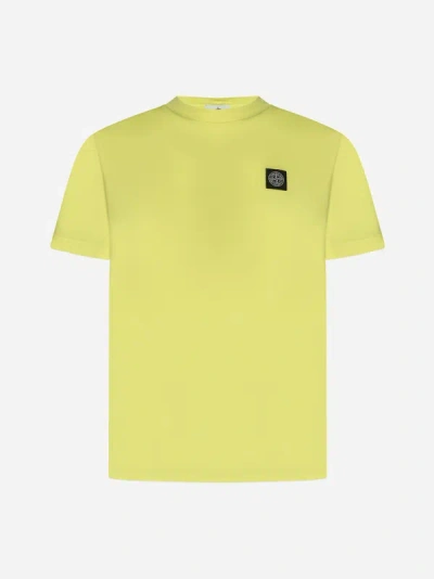 Stone Island T-shirts And Polos In Fluorescent Yellow