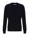 Stone Island Logoed Sweatshirt In Blue