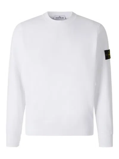 STONE ISLAND LOGO-PATCH CREW-NECK SWEATER