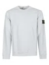 Stone Island Raglan-sleeve Patch Sweatshirt In White