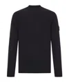 Stone Island Crew Neck Sweater In Black