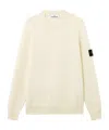 Stone Island Wool Blend Sweatshirt With Iconic Logo Patch And Timeless Design