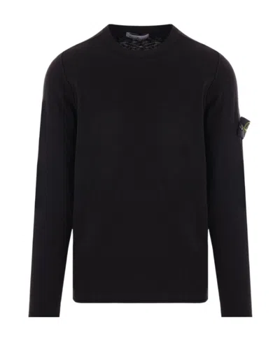 STONE ISLAND STONE ISLAND LOGO PATCH CREWNECK JUMPER