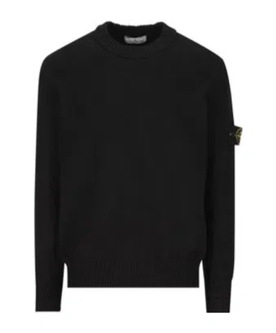STONE ISLAND STONE ISLAND LOGO-PATCH CREWNECK JUMPER