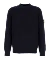 Stone Island Midnight Blue Wool Blend Sweater In Blue