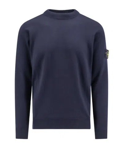STONE ISLAND STONE ISLAND LOGO PATCH CREWNECK JUMPER