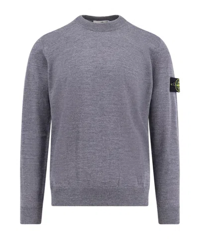 STONE ISLAND STONE ISLAND LOGO PATCH CREWNECK JUMPER