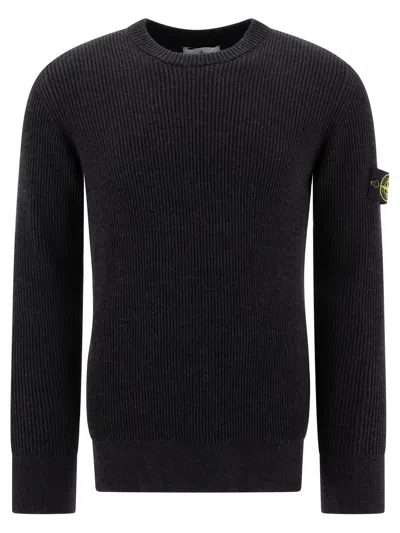 Stone Island Sweaters In Black