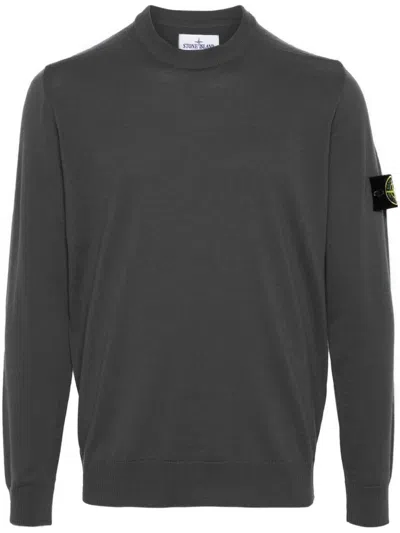 STONE ISLAND LOGO PATCH CREWNECK JUMPER