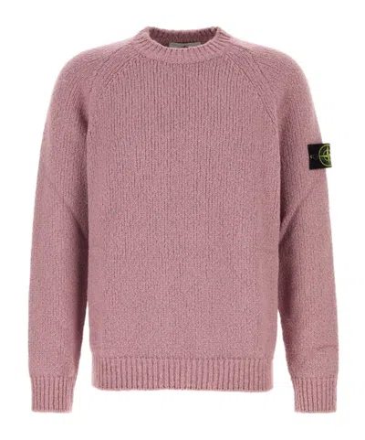 STONE ISLAND STONE ISLAND LOGO PATCH CREWNECK JUMPER