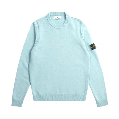 Pre-owned Stone Island Logo Patch Crewneck Jumper 'top Blue' | Men's Size S