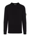 Stone Island Cotton Sweatshirt In Black