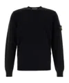 Stone Island Lightweight Wool Crew Neck Pullover In Blue