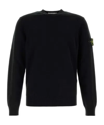 STONE ISLAND STONE ISLAND LOGO PATCH CREWNECK SWEATER