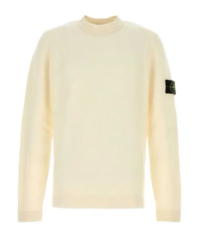 STONE ISLAND STONE ISLAND LOGO PATCH CREWNECK SWEATER