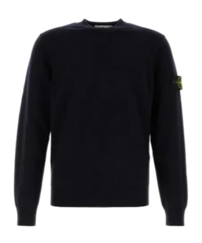 STONE ISLAND STONE ISLAND LOGO PATCH CREWNECK SWEATER