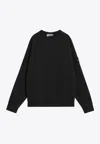 Stone Island Oversized Ribbed Hoodie With Drawstring