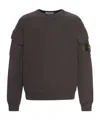 Stone Island Cotton Sweatshirt In Brown