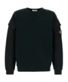 Stone Island Midnight Blue Cotton Sweatshirt In Green