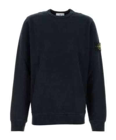 STONE ISLAND STONE ISLAND LOGO PATCH CREWNECK SWEATSHIRT