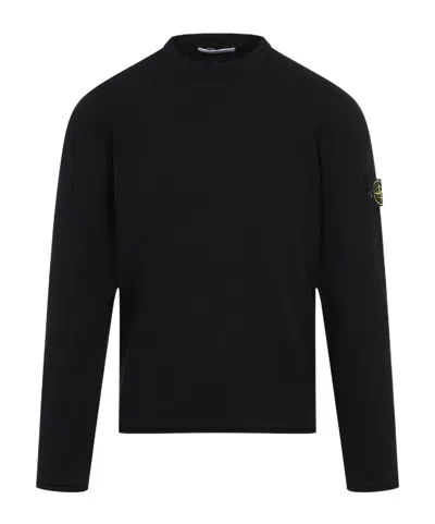 STONE ISLAND STONE ISLAND LOGO PATCH CREWNECK SWEATSHIRT