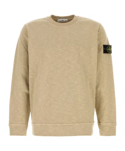 STONE ISLAND STONE ISLAND LOGO PATCH CREWNECK SWEATSHIRT
