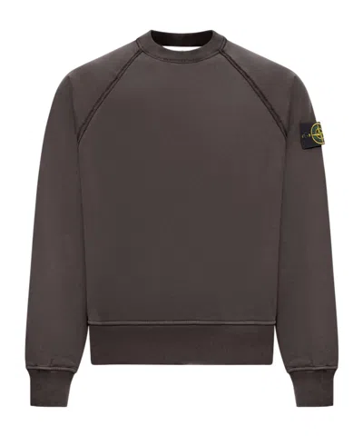 STONE ISLAND STONE ISLAND LOGO PATCH CREWNECK SWEATSHIRT