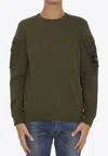 Stone Island Khaki Crewneck Sweatshirt In Green