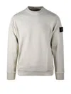 STONE ISLAND LOGO PATCH CREWNECK SWEATSHIRT