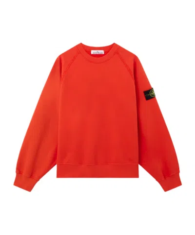 STONE ISLAND STONE ISLAND LOGO PATCH CREWNECK SWEATSHIRT