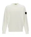 Stone Island Logo Sweatshirt In White