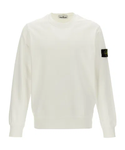 STONE ISLAND STONE ISLAND LOGO PATCH CREWNECK SWEATSHIRT