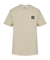 Stone Island Logo Patch Crewneck T-shirt In Neutral