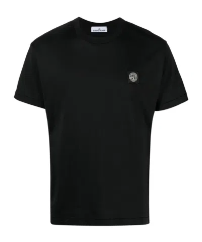 STONE ISLAND STONE ISLAND LOGO PATCH CREWNECK T-SHIRT