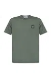 STONE ISLAND LOGO PATCH CREWNECK T-SHIRT