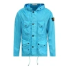 Stone Island Logo Patch Drawstring Hooded Jacket 'blue'
