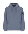 Stone Island Mens Dark Blue Kangaroo-pocket Brand-badge Cotton-jersey Hoody In Blue