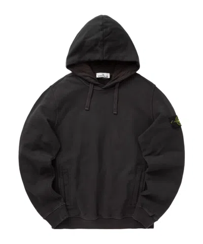 STONE ISLAND STONE ISLAND LOGO PATCH DRAWSTRING HOODIE