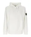 Stone Island Organic Cotton Hoodie In White