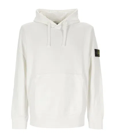 STONE ISLAND STONE ISLAND LOGO PATCH DRAWSTRING HOODIE
