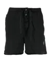 Stone Island Slim Fit Swim Trunks With Compass Patch In Black