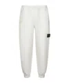 Stone Island Ribbed-cuff Jogger Trousers In White