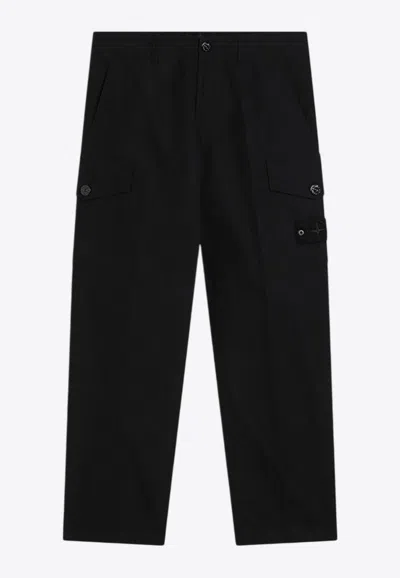 STONE ISLAND GHOST LOGO PATCH CARGO PANTS