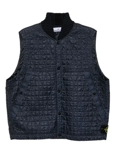 STONE ISLAND LOGO-PATCH GILET