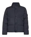 Stone Island Down Jacket In Lightweight Recycled Nylon Reps Jackets Blue In Blue