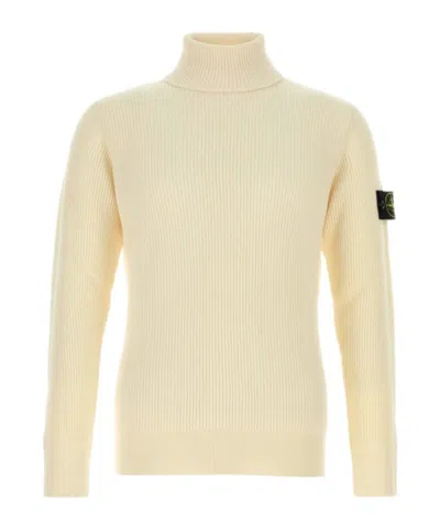 STONE ISLAND STONE ISLAND LOGO PATCH HIGH NECK SWEATER