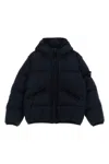 Stone Island Soft Shell-r Padded Jacket In Blue