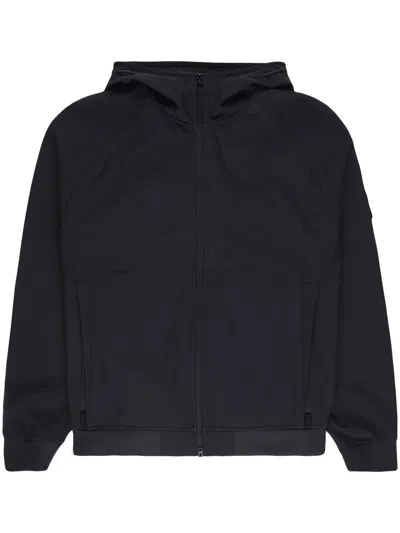 Stone Island Kapuzenjacke Mit Logo-patch In Black