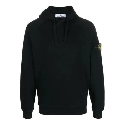 Stone Island Logo Patch Hoodie 'black'